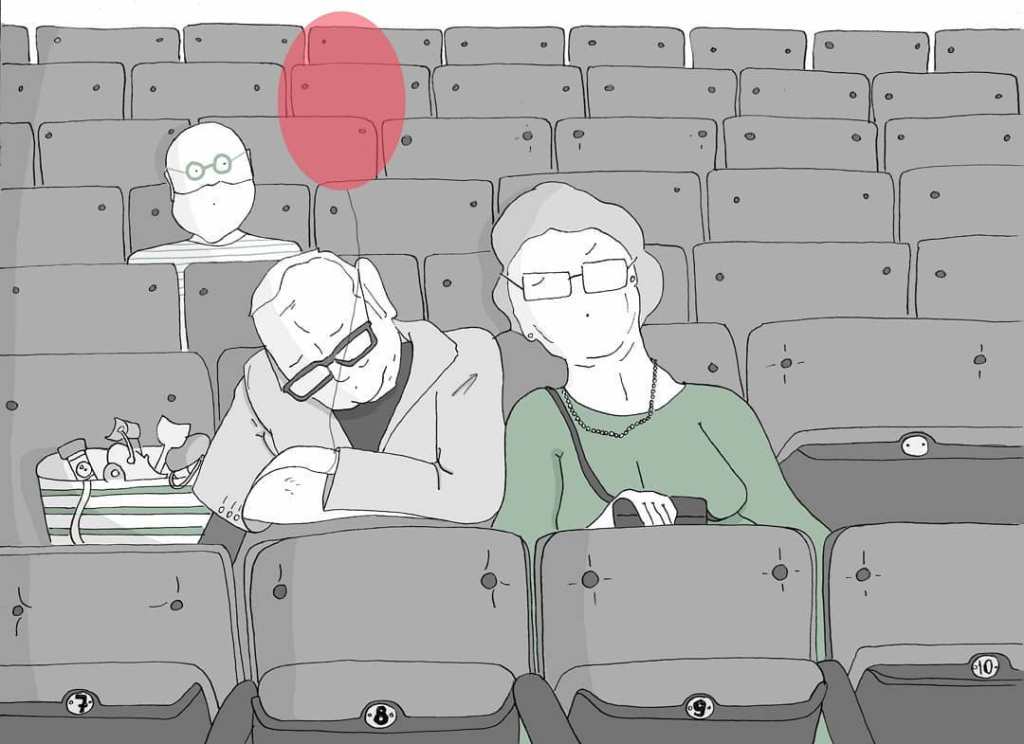 JOLY. Abueland. "Por fin podemos ver una peli"